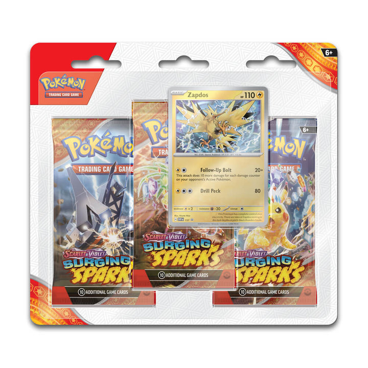 Pokémon Scarlet & Violet Surging Sparks 3 Pack Blister