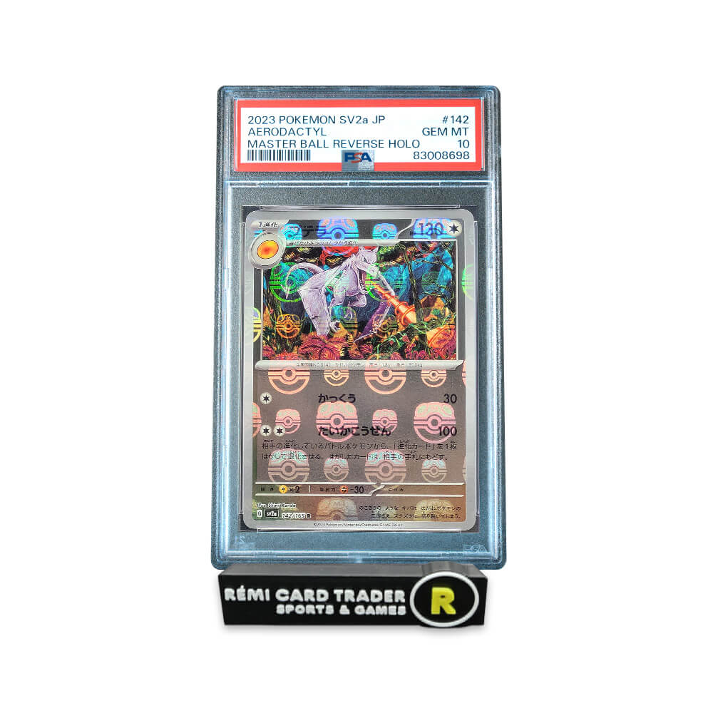 POKÉMON 2023 AERODACTYL MASTER BALL (JAPANESE POKEMON CARD 151) #142 PSA GEM MT 10