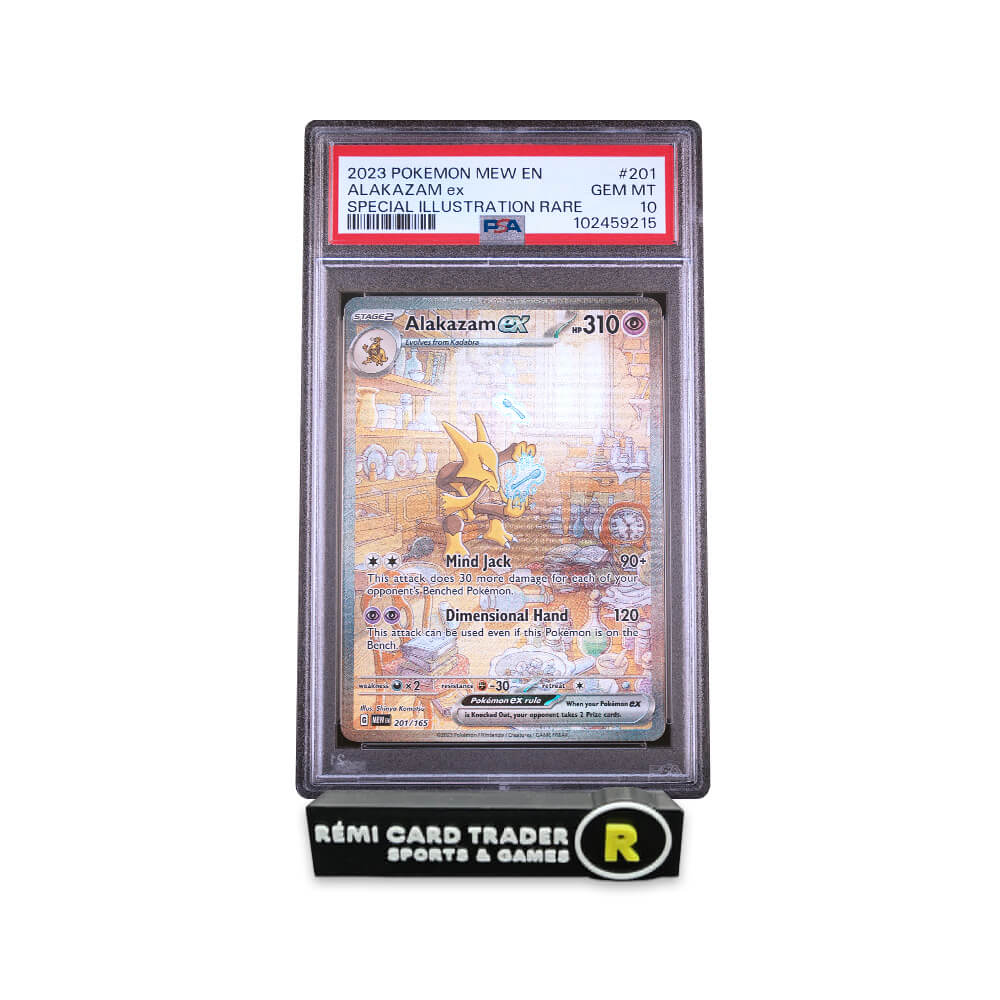 POKÉMON 2023 ALAKAZAM EX (151) #201 PSA GEM MT 10