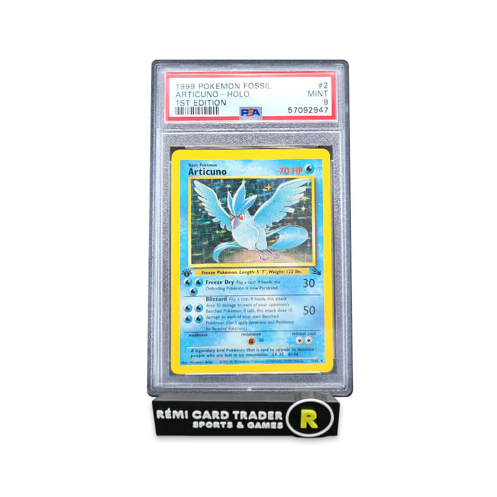 POKÉMON 1999 ARTICUNO (FOSSIL 1ST EDITION) #2 PSA MINT 9