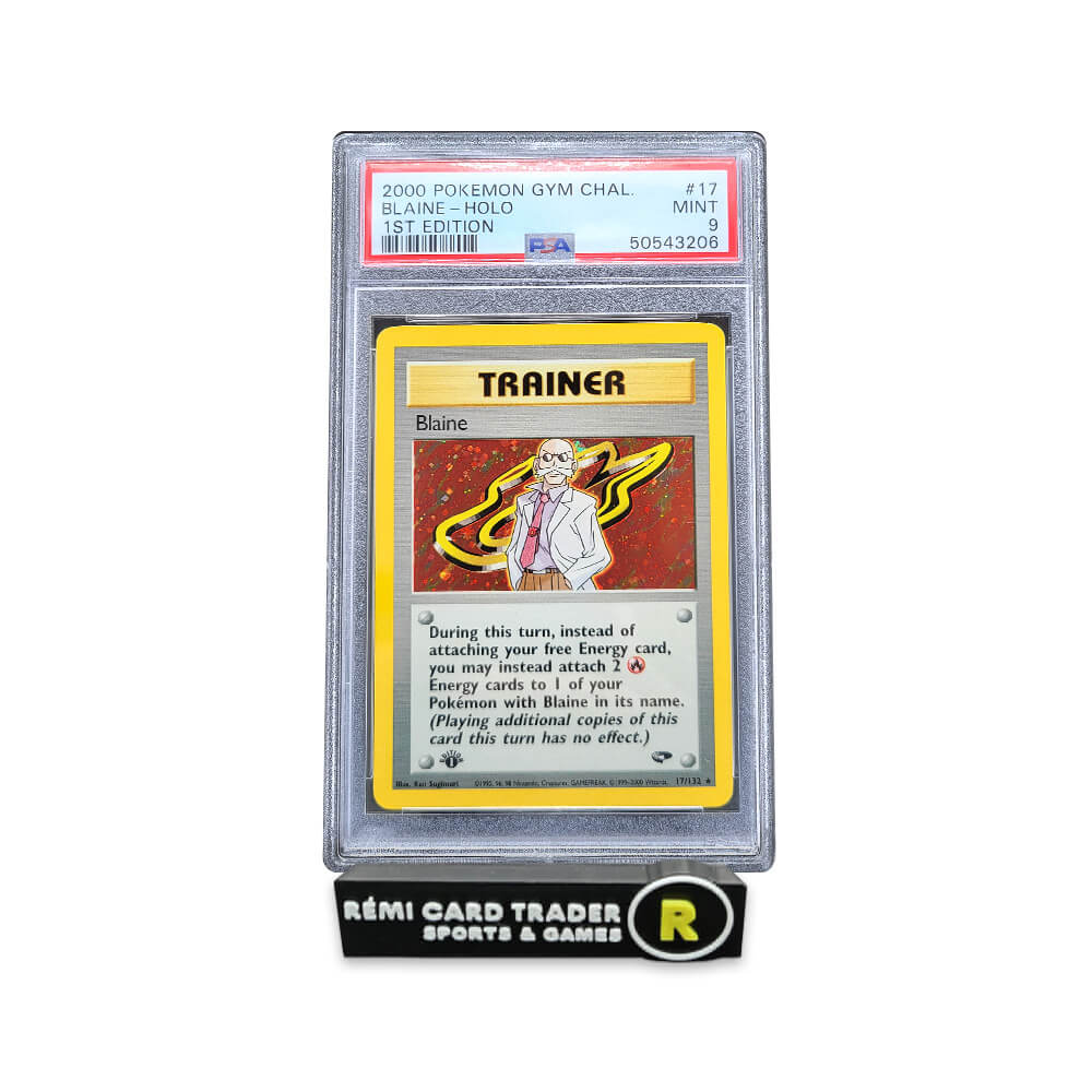 POKÉMON 2000 BLAINE (GYM CHALLENGE 1ST EDITION) #17 PSA MINT 9