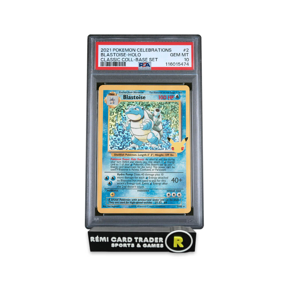 POKÉMON 2021 BLASTOISE (CELEBRATIONS CLASSIC COLLECTION) #2 PSA GEM MT 10