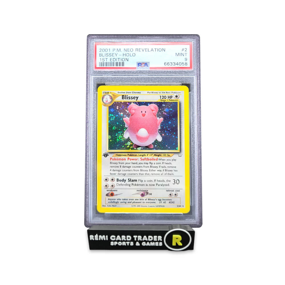POKÉMON 2001 BLISSEY (NEO REVELATION 1ST EDITION) #2 PSA MINT 9