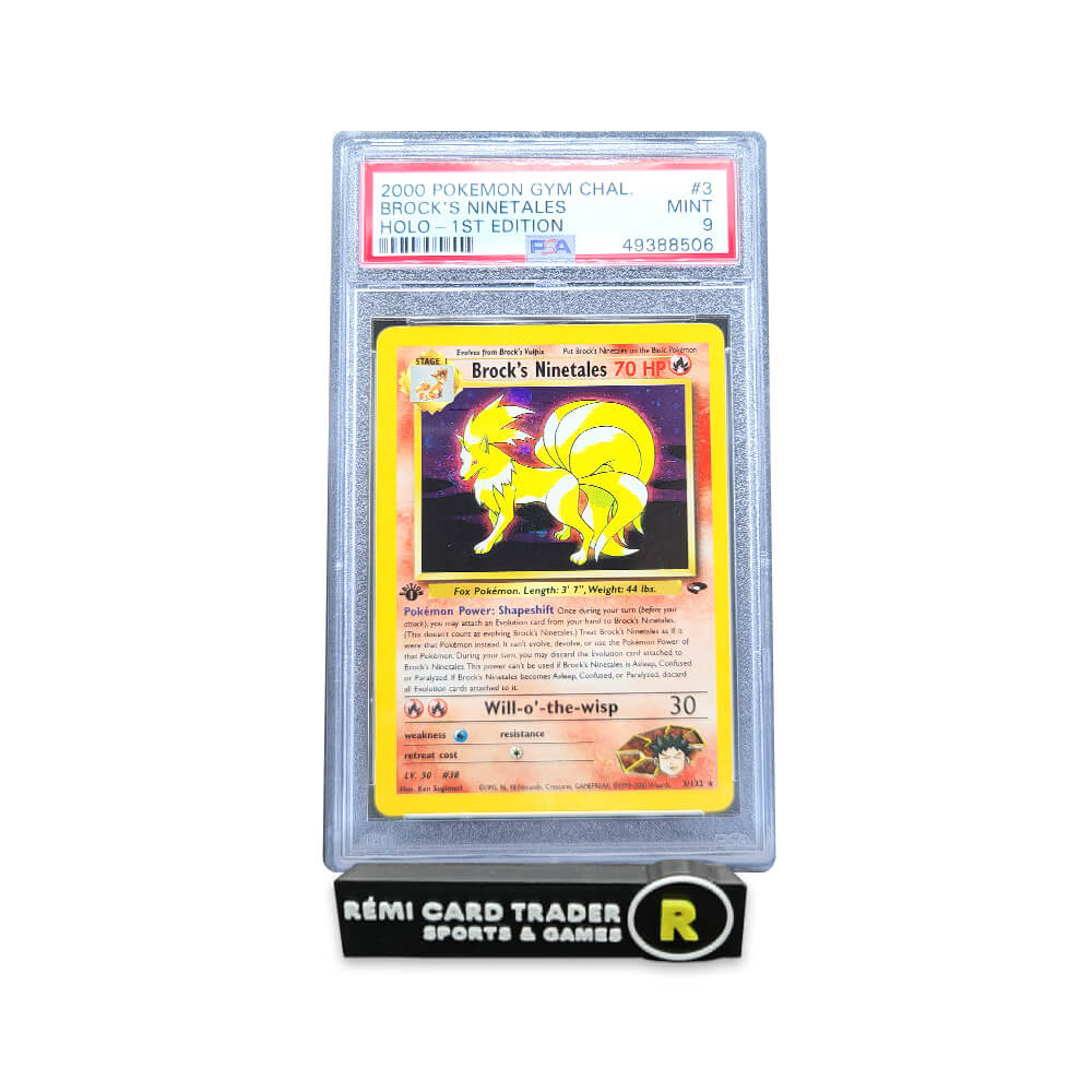 POKÉMON 2000 BROCK'S NINETALES (GYM CHALLENGE 1ST EDITION) #3 PSA MINT 9