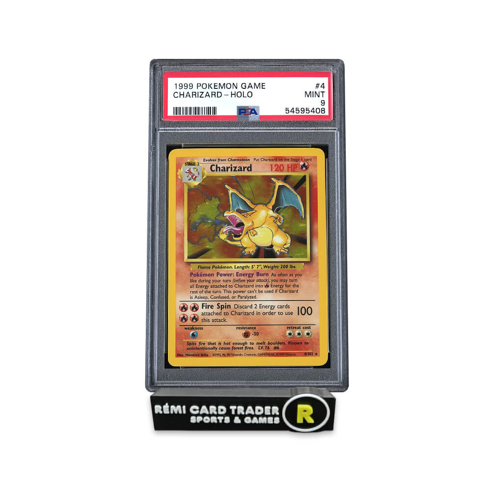 POKÉMON 1999 CHARIZARD (POKEMON GAME) #4 PSA MINT 9