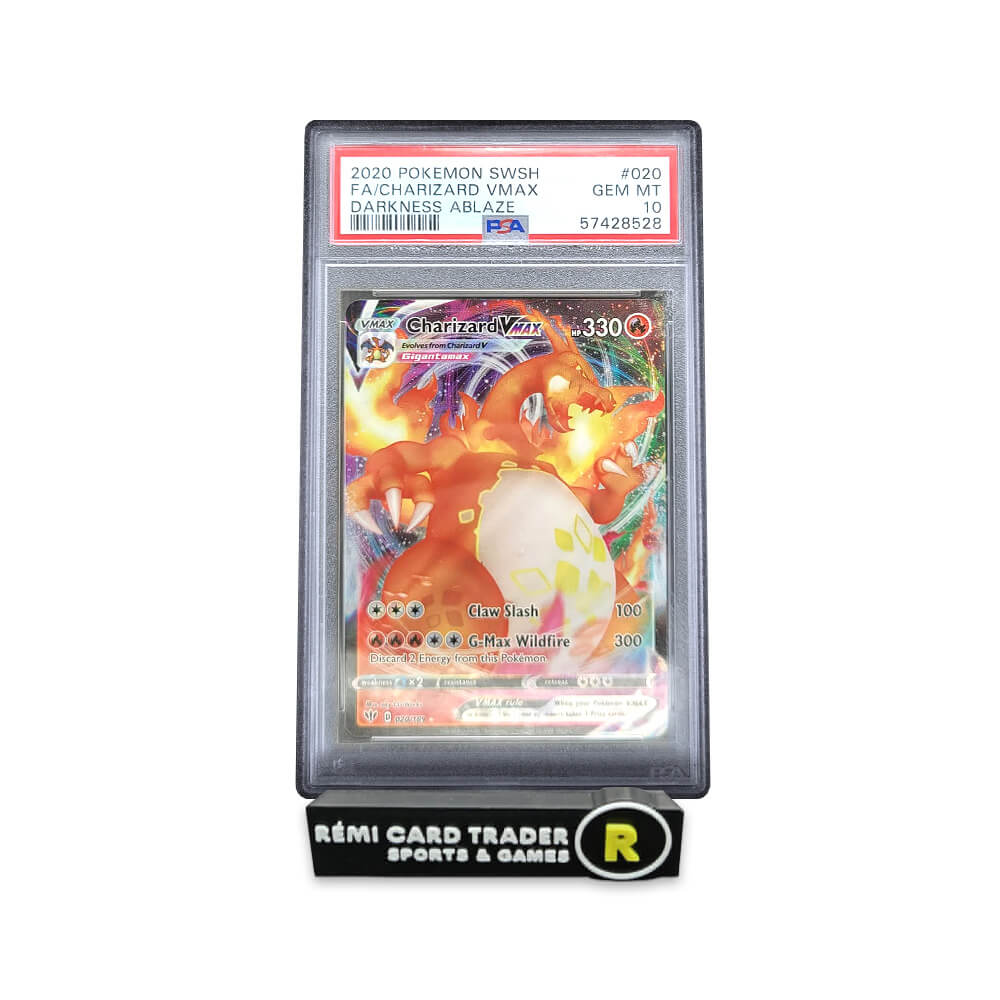POKÉMON 2020 CHARIZARD VMAX (DARKNESS ABLAZE) #020 PSA GEM MT 10
