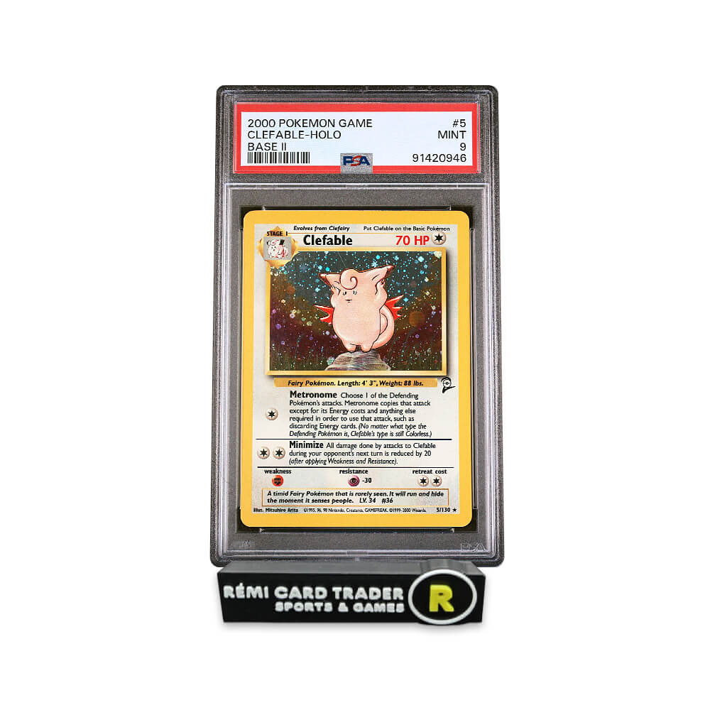 POKÉMON 2000 CLEFABLE (POKEMON GAME BASE II) #5 PSA MINT 9
