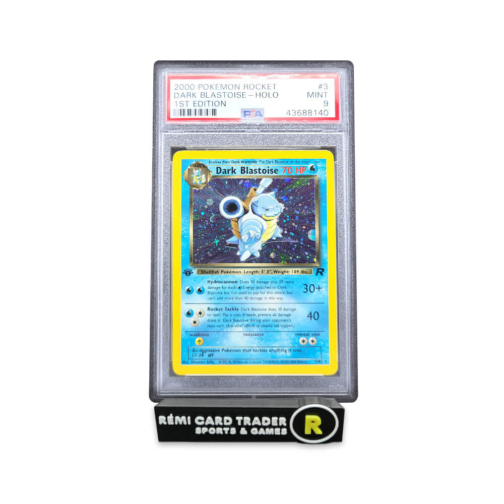 POKÉMON 2000 DARK BLASTOISE (TEAM ROCKET 1ST EDITION) #3 PSA MINT 9