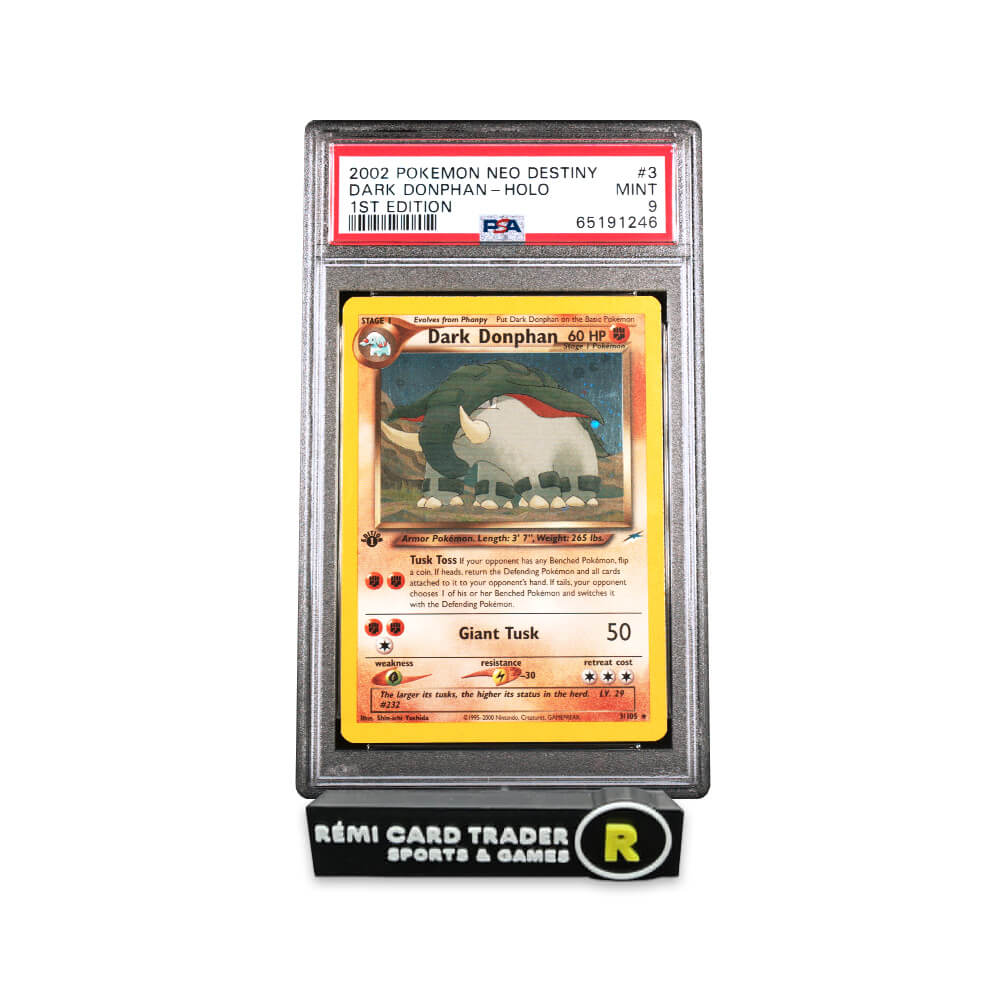 POKÉMON 2002 DARK DONPHAN (NEO DESTINY 1ST EDITION) #3 PSA MINT 9