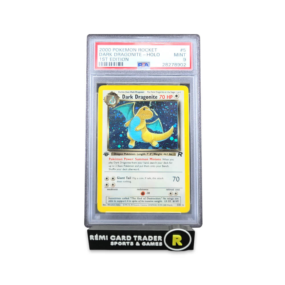 POKÉMON 2000 DARK DRAGONITE (TEAM ROCKET 1ST EDITION) #5 PSA MINT 9