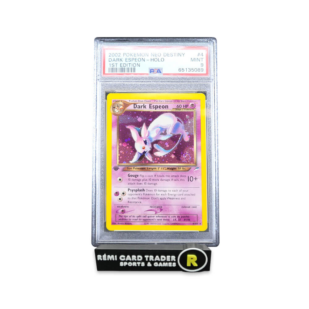 POKÉMON 2002 DARK ESPEON (NEO DESTINY 1ST EDITION) #4 PSA MINT 9