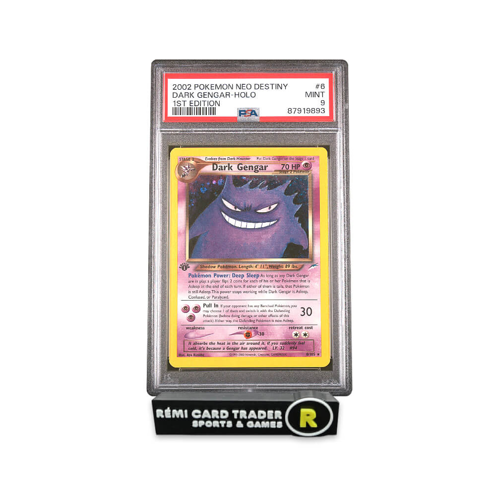 POKÉMON 2002 DARK GENGAR (NEO DESTINY 1ST EDITION) #6 PSA MINT 9