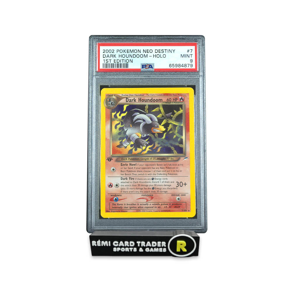 POKÉMON 2002 DARK HOUNDOOM (NEO DESTINY 1ST EDITION) #7 PSA MINT 9