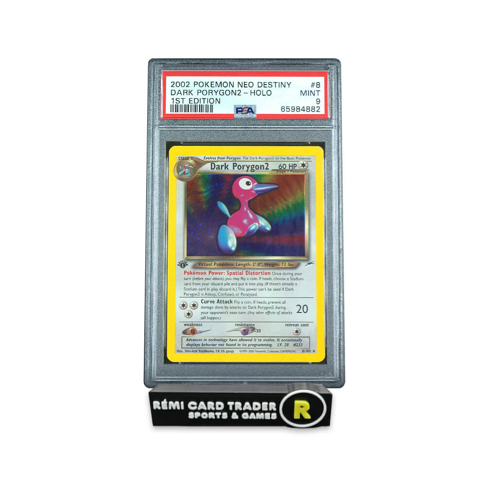 POKÉMON 2002 DARK PORYGON2 (NEO DESTINY 1ST EDITION) #8 PSA MINT 9