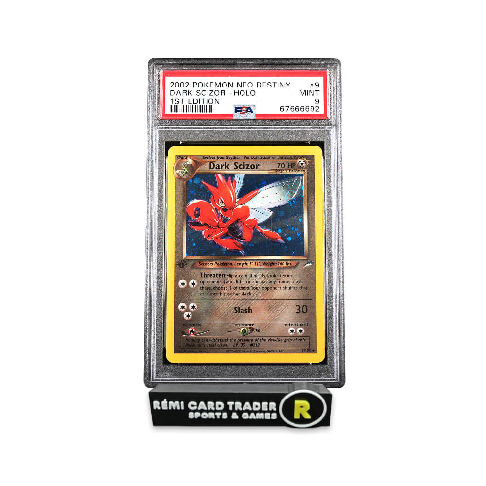 POKÉMON 2002 DARK SCIZOR (NEO DESTINY 1ST EDITION) #9 PSA MINT 9