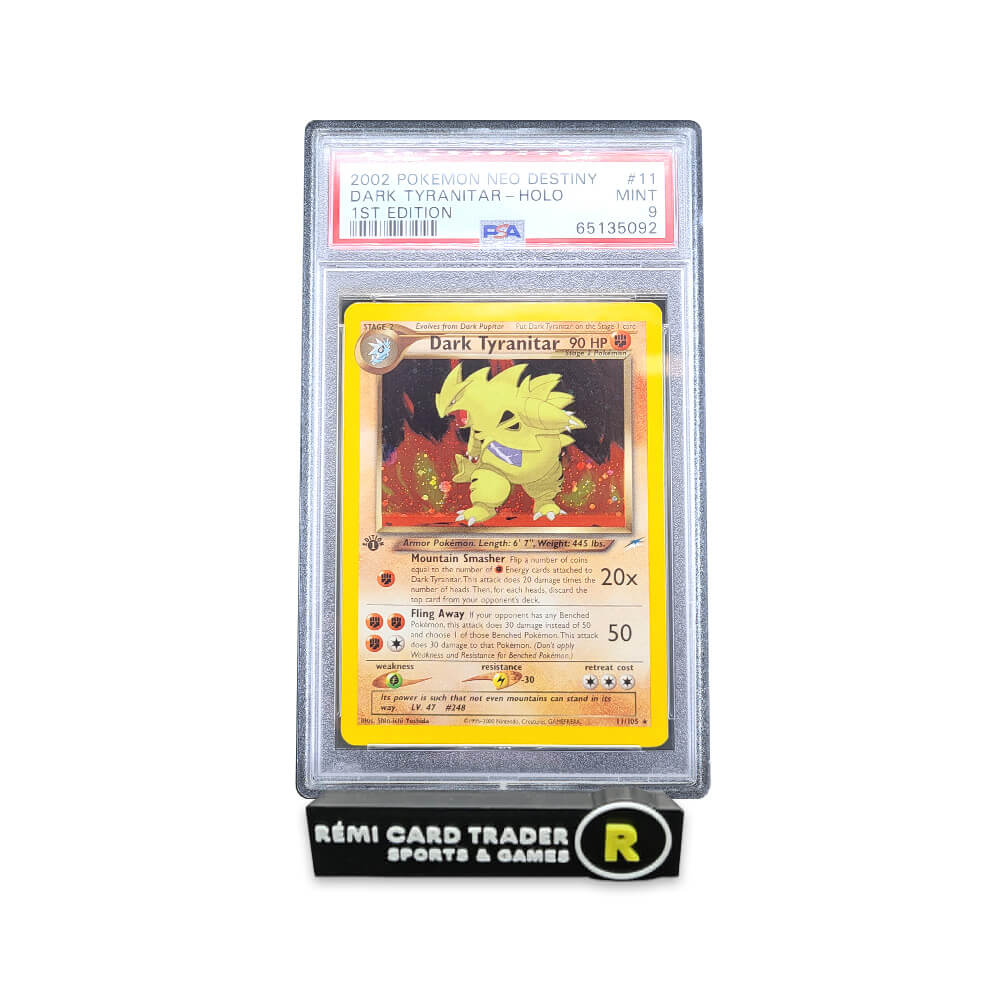 POKÉMON 2002 DARK TYRANITAR (NEO DESTINY 1ST EDITION) #11 PSA MINT 9
