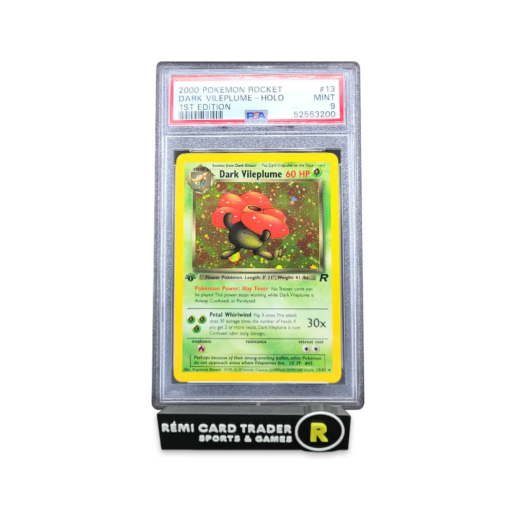 POKÉMON 2000 DARK VILEPLUME (TEAM ROCKET 1ST EDITION) #13 PSA MINT 9