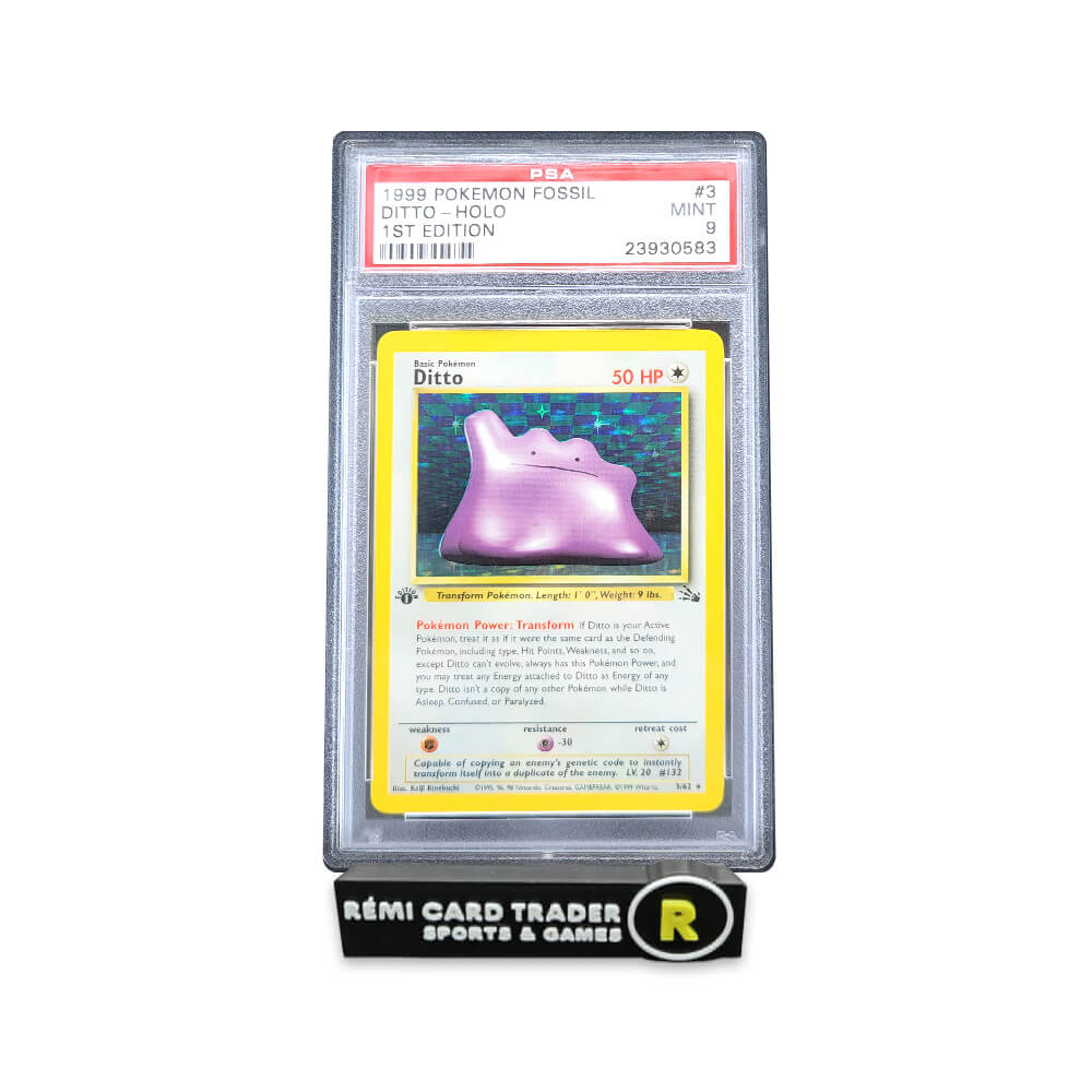 POKÉMON 1999 DITTO (FOSSIL 1ST EDITION) #3 PSA MINT 9