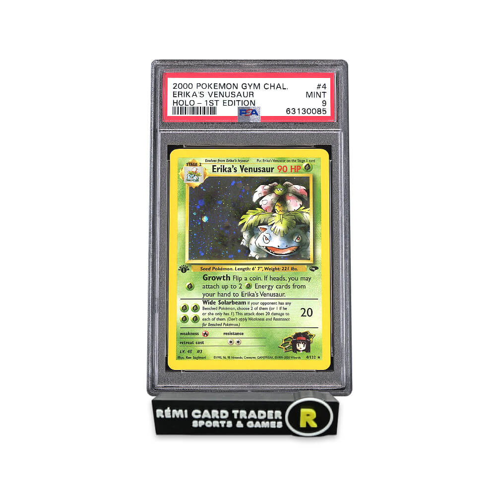POKÉMON 2000 ERIKA'S VENUSAUR (GYM CHALLENGE 1ST EDITION) #4 PSA MINT 9