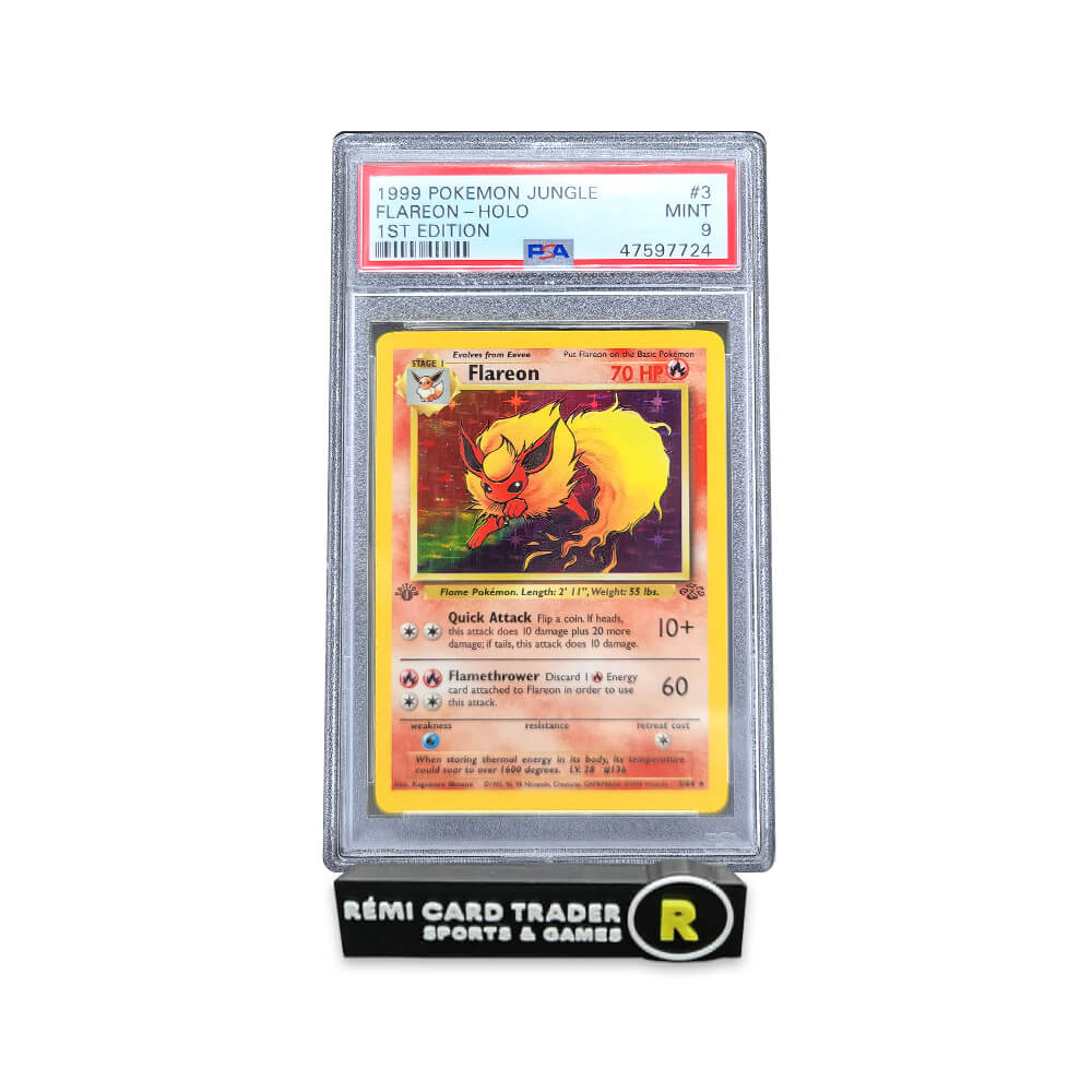 POKÉMON 1999 FLAREON (JUNGLE 1ST EDITION) #3 PSA MINT 9