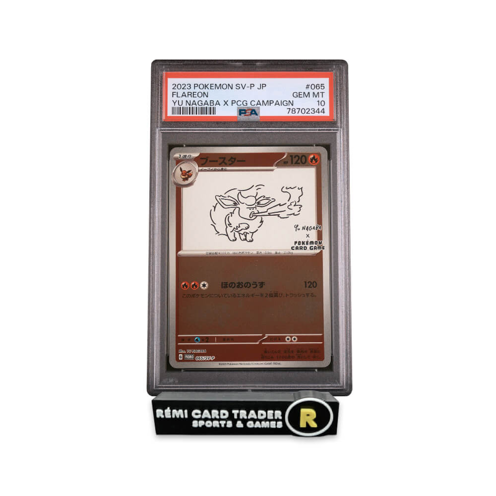 POKÉMON 2023 FLAREON (YU NAGABA X PCG CAMPAIGN) #065 PSA GEM MT 10