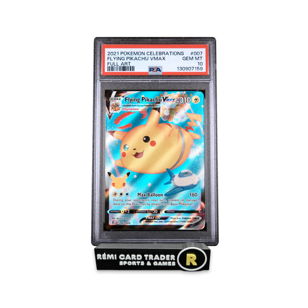 POKÉMON 2021 FLYING PIKACHU VMAX (CELEBRATIONS) #007 PSA GEM MT 10