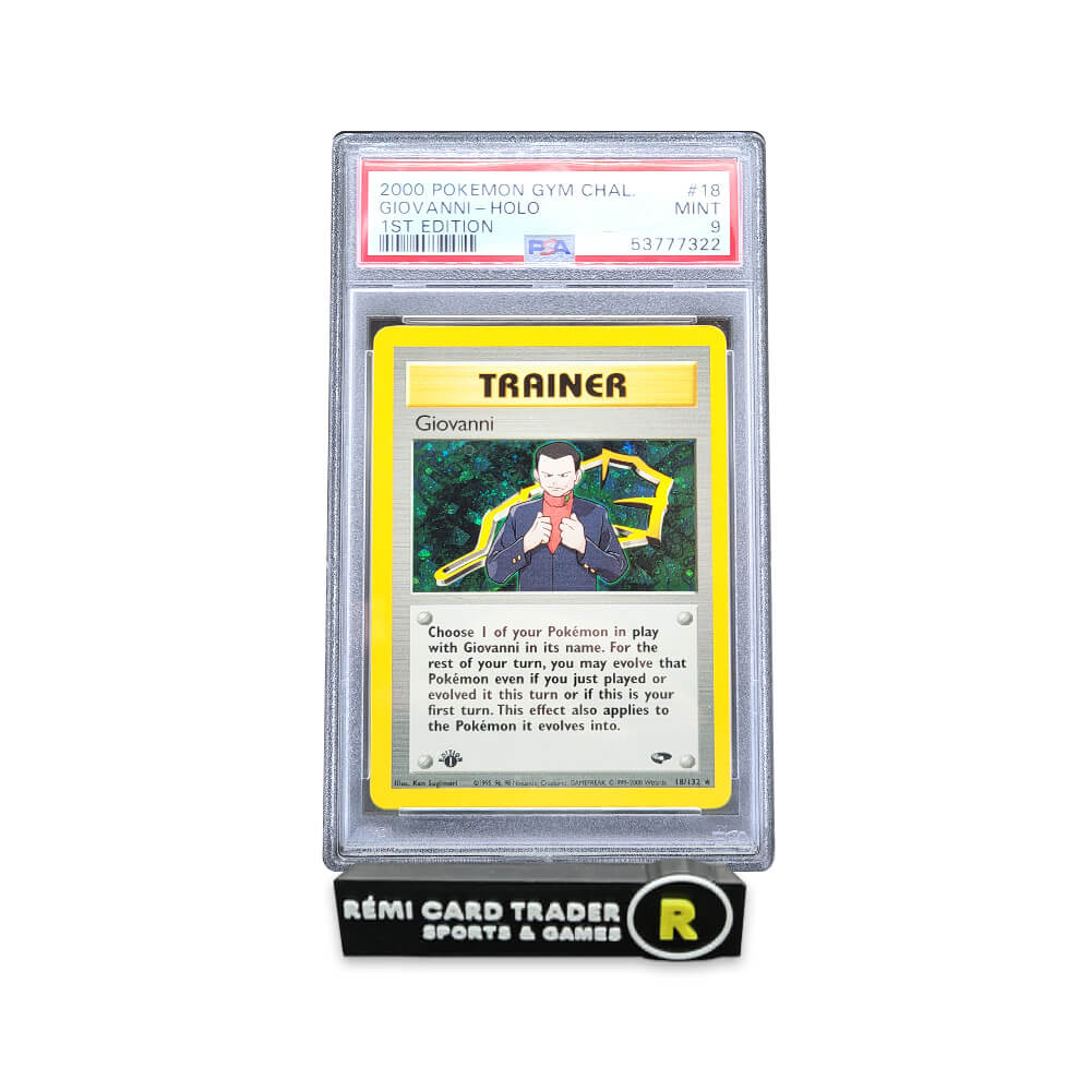 POKÉMON 2000 GIOVANNI (GYM CHALLENGE 1ST EDITION) #18 PSA MINT 9