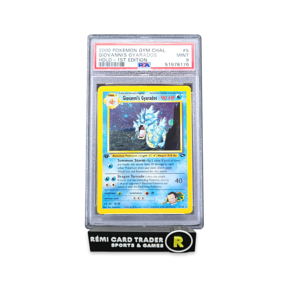 POKÉMON 2000 GIOVANNI'S GYARADOS (GYM CHALLENGE 1ST EDITION) #5 PSA MINT 9