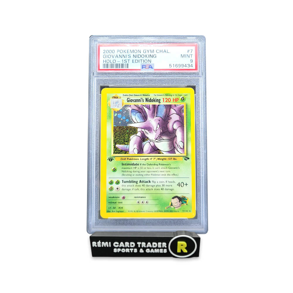 POKÉMON 2000 GIOVANNI'S NIDOKING (GYM CHALLENGE 1ST EDITION) #7 PSA MINT 9