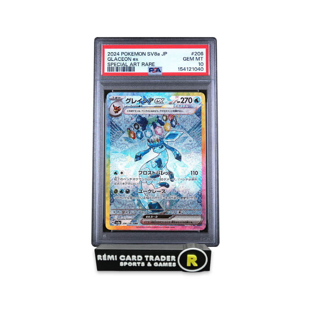 POKÉMON 2024 GLACEON EX (JAPANESE TERASTAL FEST EX) #206 PSA GEM MT 10