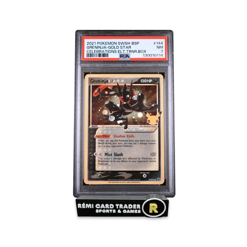 POKÉMON 2021 GRENINJA (BLACK STAR PROMO) #144 PSA NM 7