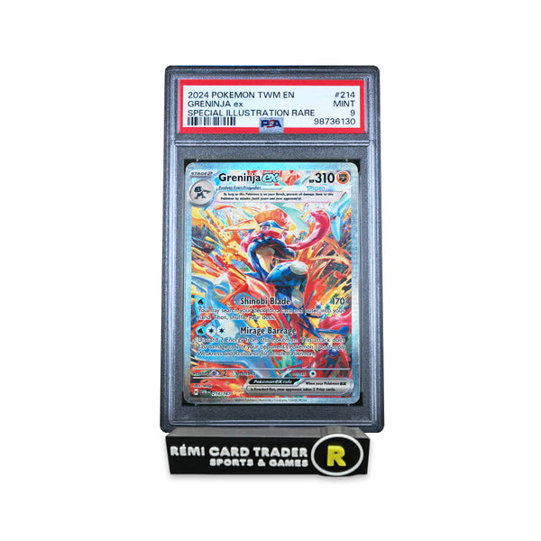POKÉMON 2024 GRENINJA EX (TWILIGHT MASQUERADE) #214 PSA MINT 9