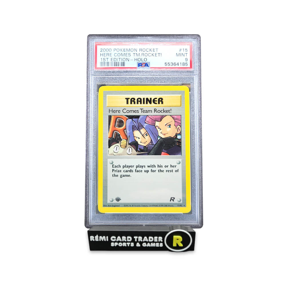 POKÉMON 2000 HERE COMES TEAM ROCKET! (TEAM ROCKET 1ST EDITION) #15 PSA MINT 9