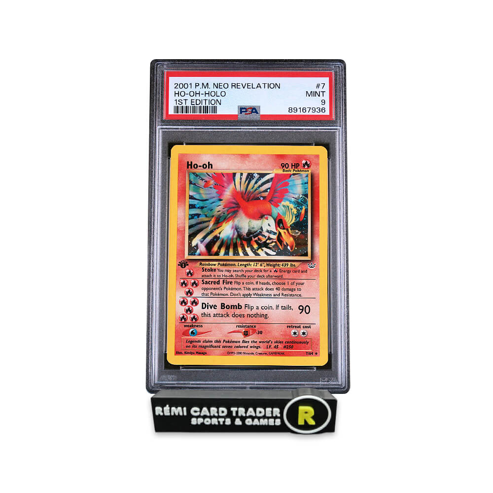 POKÉMON 2001 HO-OH (NEO REVELATION 1ST EDITION) #7 PSA MINT 9