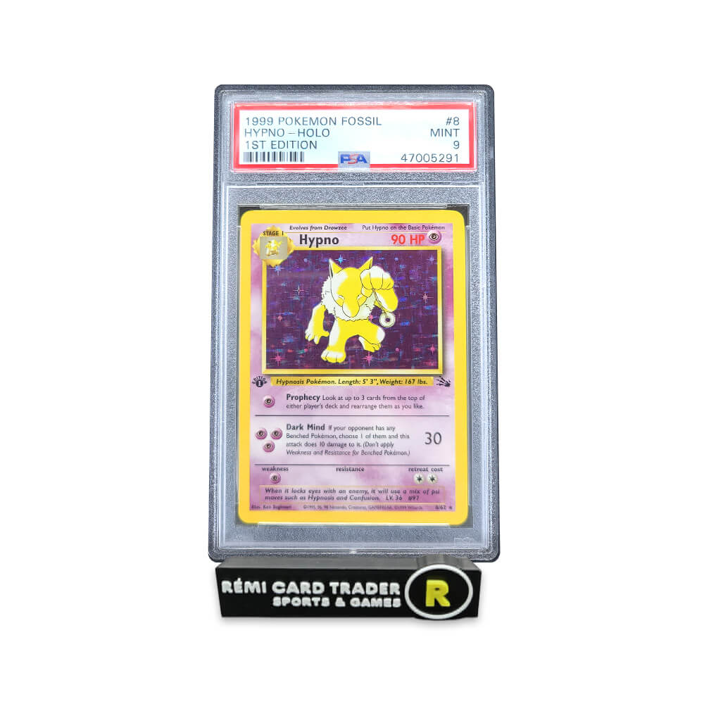 POKÉMON 1999 HYPNO (FOSSIL 1ST EDITION) #8 PSA MINT 9