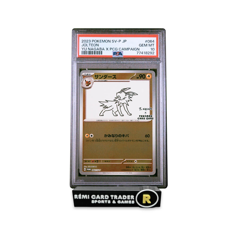 POKÉMON 2023 JOLTEON (YU NAGABA X PCG CAMPAIGN) #064 PSA GEM MT 10