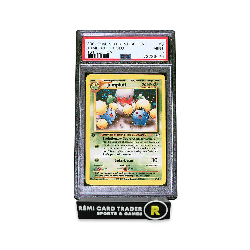 POKÉMON 2001 JUMPLUFF (NEO REVELATION 1ST EDITION) #9 PSA MINT 9