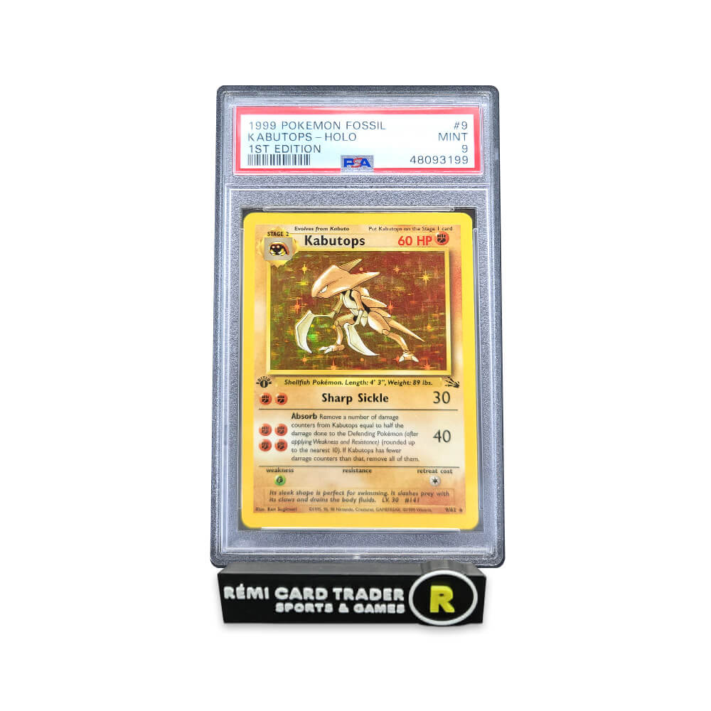 POKÉMON 1999 KABUTOPS (FOSSIL 1ST EDITION) #9 PSA MINT 9