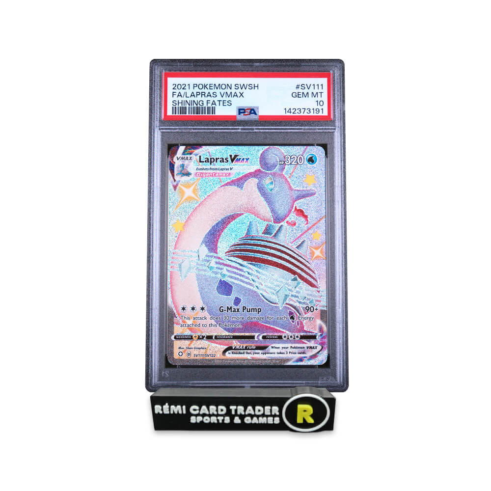 POKÉMON 2021 LAPRAS VMAX (SHINING FATES) #SV111 PSA GEM MT 10