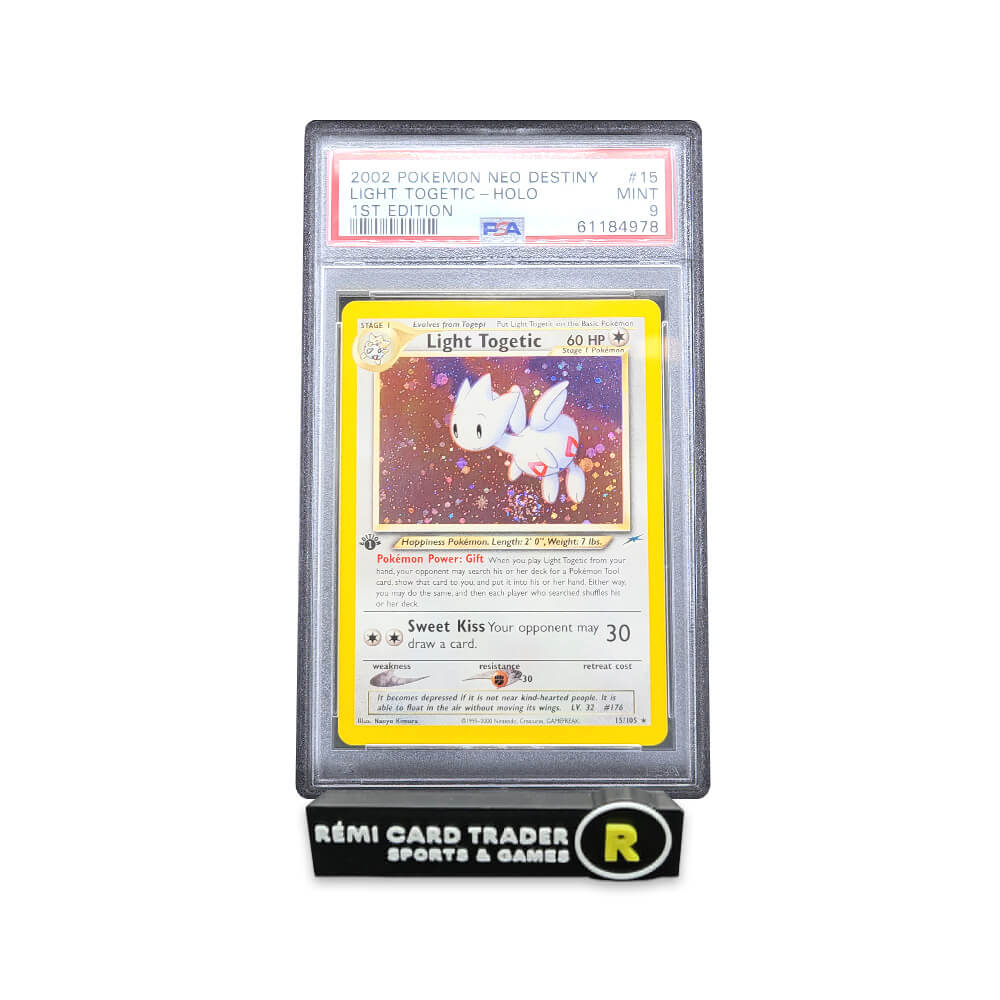 POKÉMON 2002 LIGHT TOGETIC (NEO DESTINY 1ST EDITION) #15 PSA MINT 9