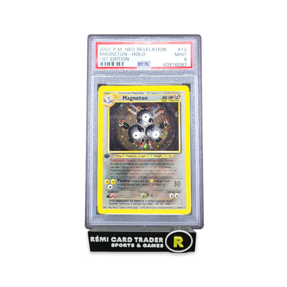 POKÉMON 2001 MAGNETON (NEO REVELATION 1ST EDITION) #10 PSA MINT 9