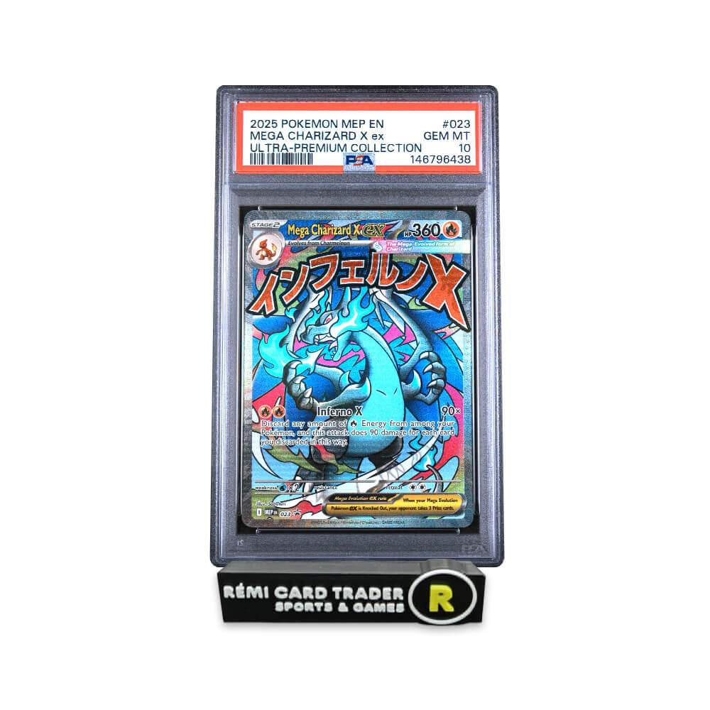 POKÉMON 2025 MEGA CHARIZARD X EX (BLACK STAR PROMO) #023 PSA GEM MT 10