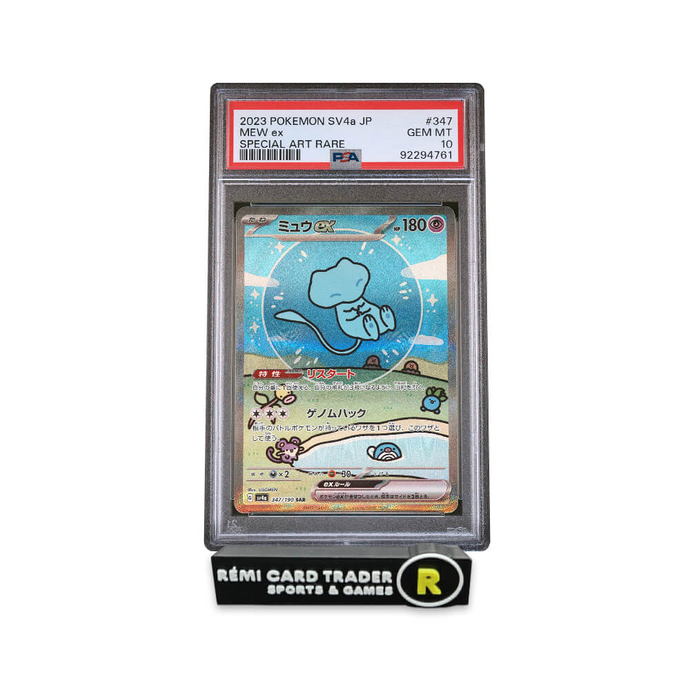 POKÉMON 2023 MEW EX (JAPANESE SV4a-SHINY TREASURE ex) #347 PSA GEM MT 10