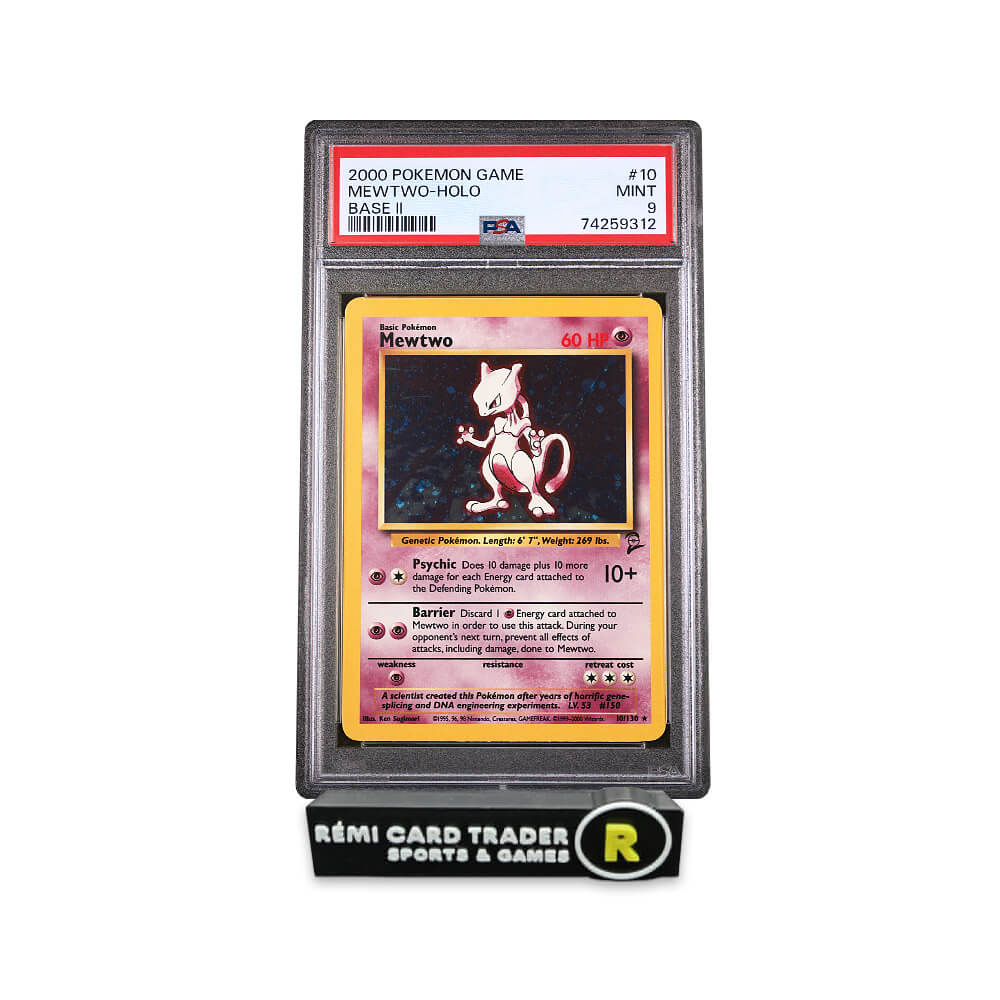 POKÉMON 2000 MEWTWO (POKEMON GAME BASE II) #10 PSA MINT 9