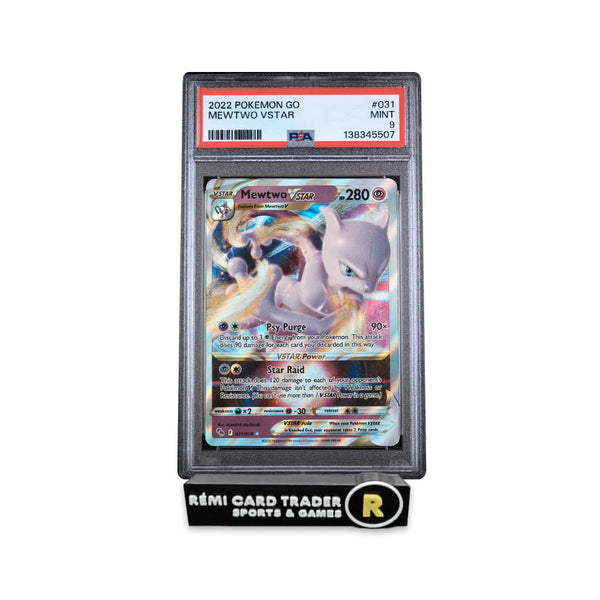 POKÉMON 2022 MEWTWO VSTAR (POKÉMON GO) #031 PSA MINT 9