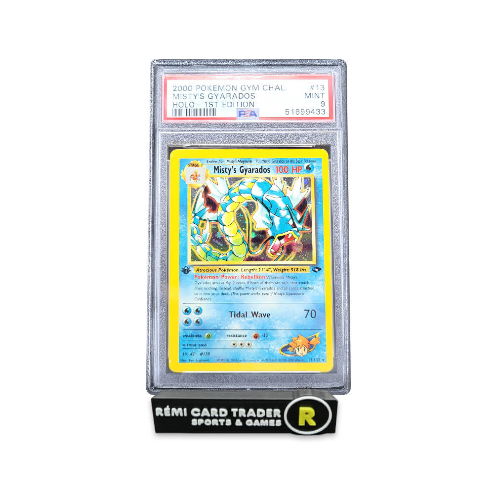POKÉMON 2000 MISTY'S GYARADOS (GYM CHALLENGE 1ST EDITION) #13 PSA MINT 9