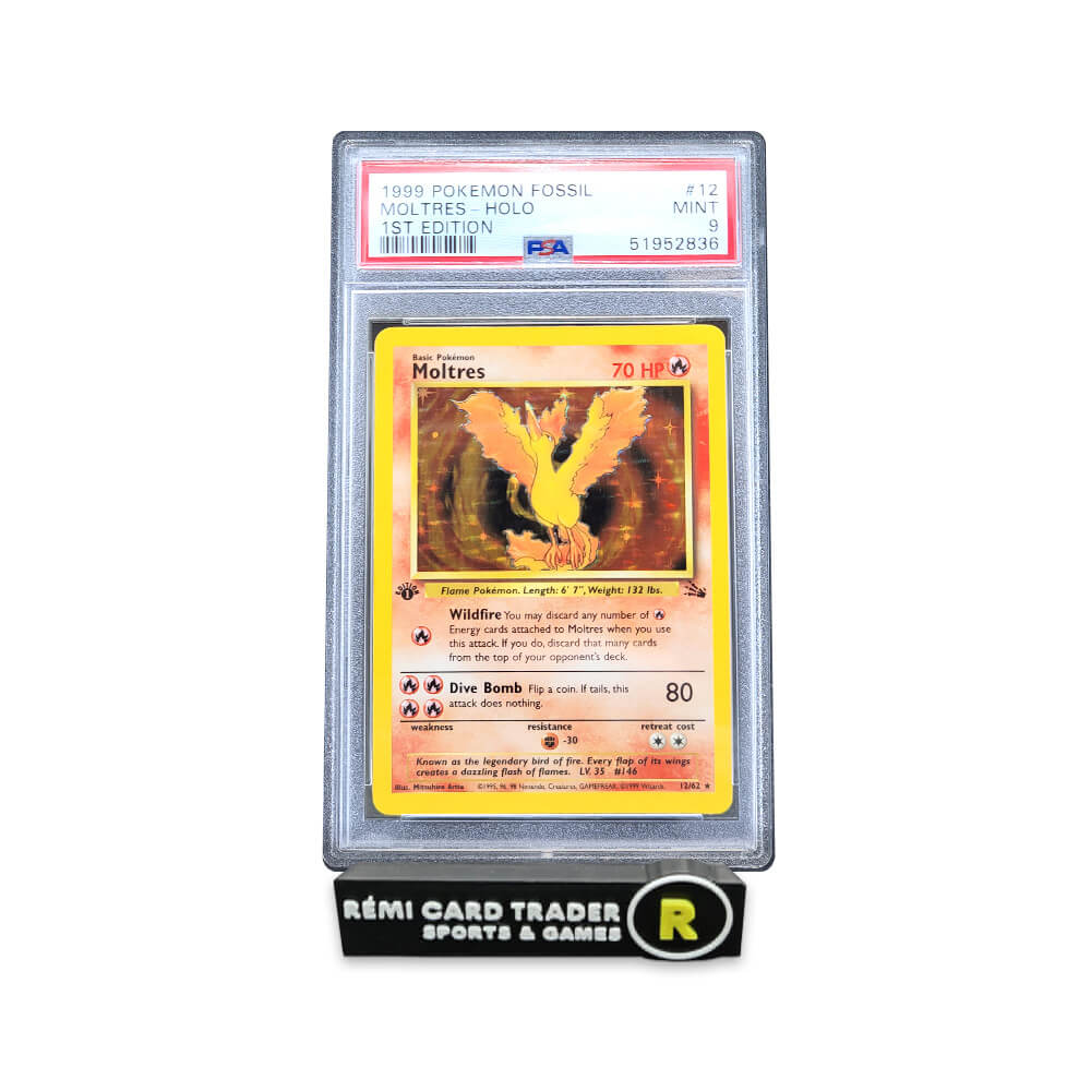 POKÉMON 1999 MOLTRES (FOSSIL 1ST EDITION) #12 PSA MINT 9