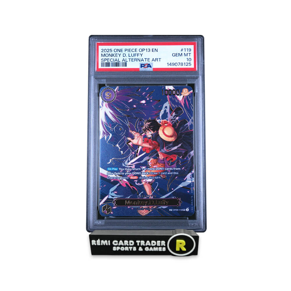 2025 One Piece Monkey D. Luffy (OP13 Carrying On His Will) #119 PSA GEM MT 10