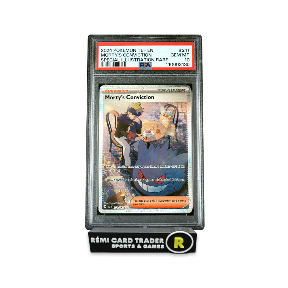 POKÉMON 2024 MORTY'S CONVICTION (TEMPORAL FORCES) #211 PSA GEM MT 10