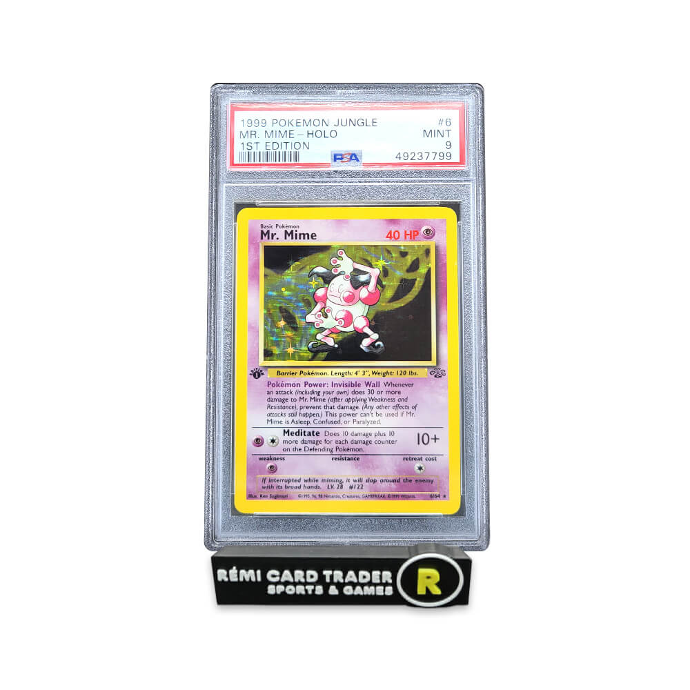 POKÉMON 1999 MR. MIME (JUNGLE 1ST EDITION) #6 PSA MINT 9